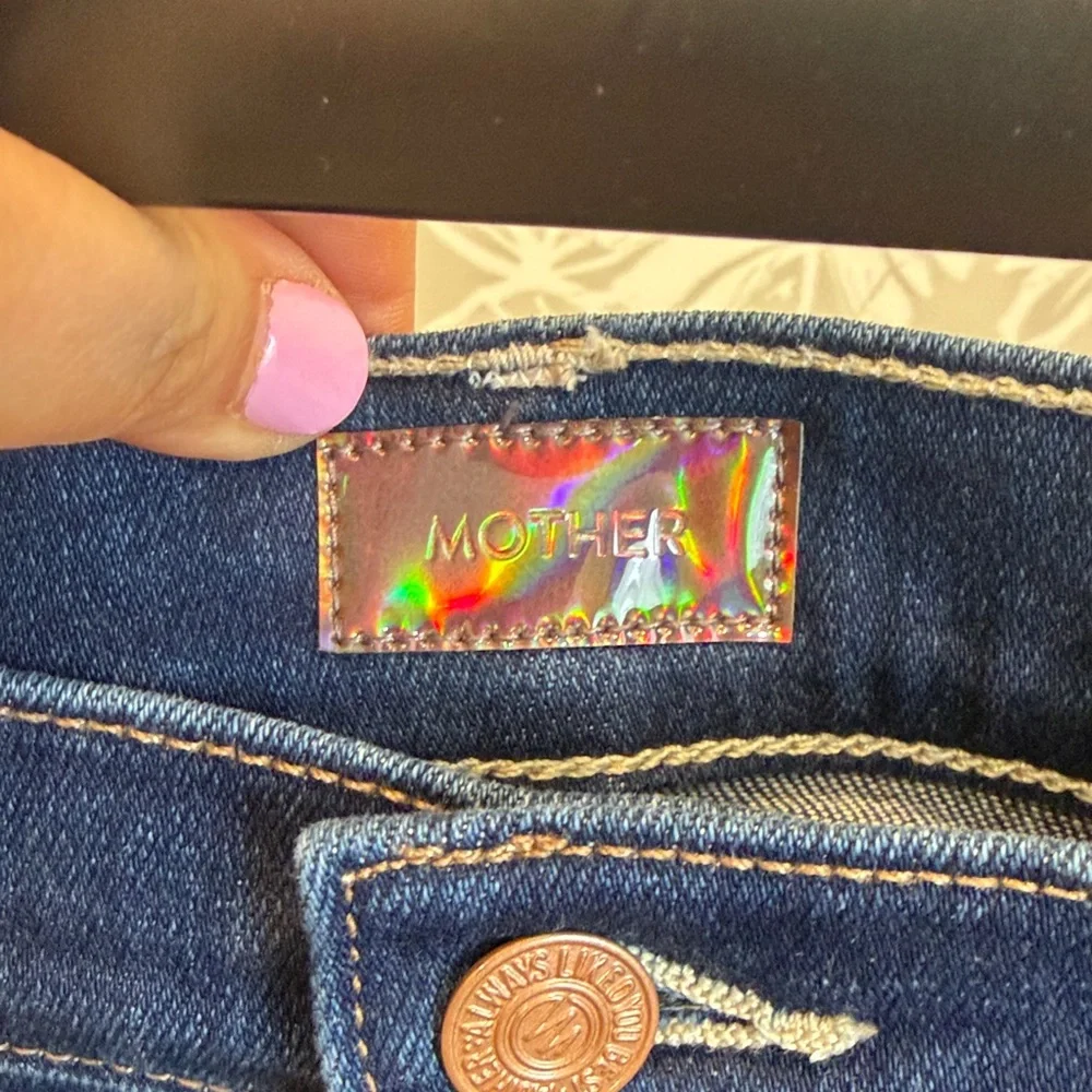 Mother 29 Dark Blue Jeans Hustler Ankle NWT - Picture 4 of 8